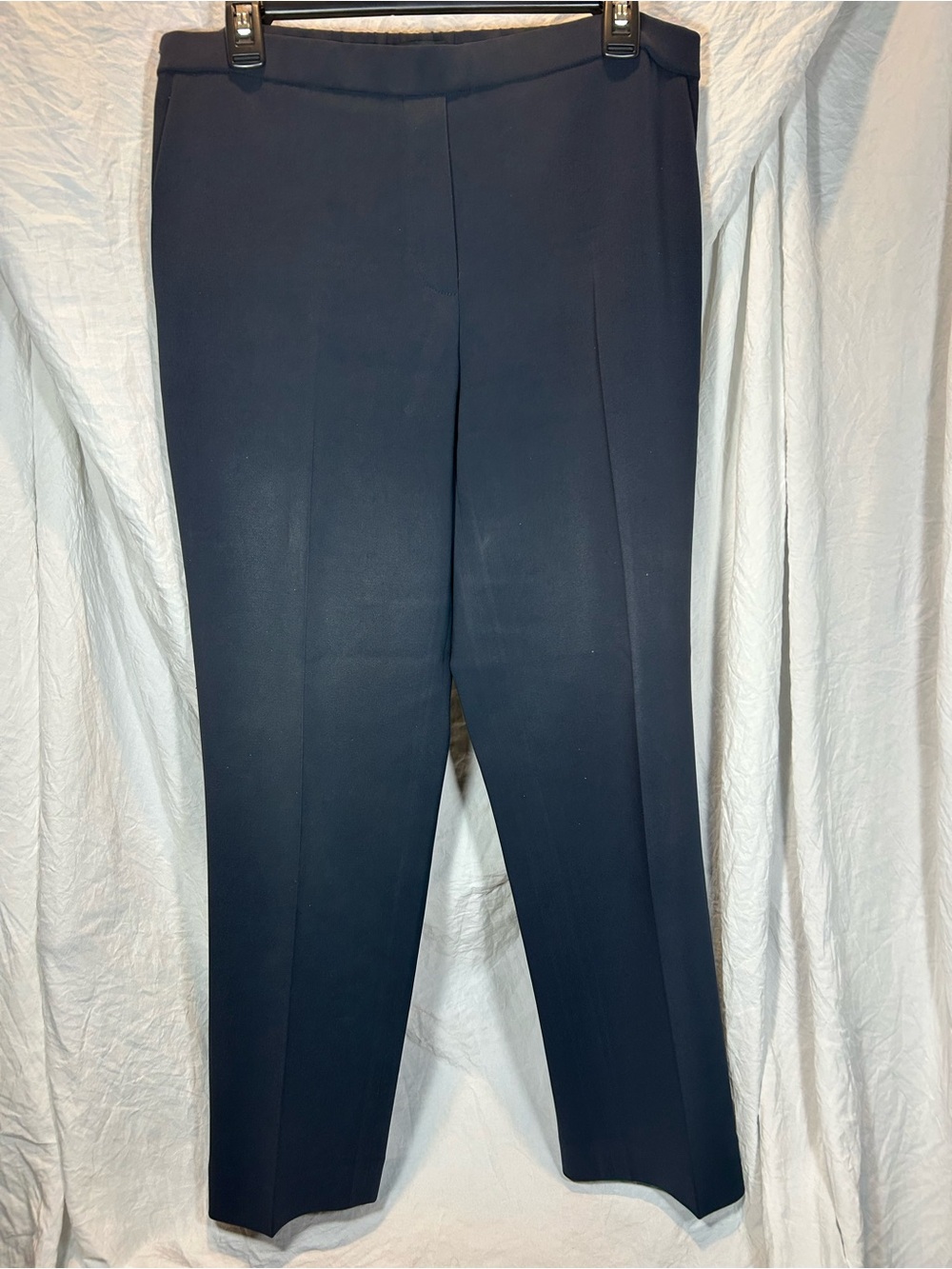 Theory “Treeca Pull On” Pants in Admiral Crepe in Navy Blue Size 10
